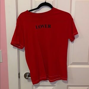 red lover shirt